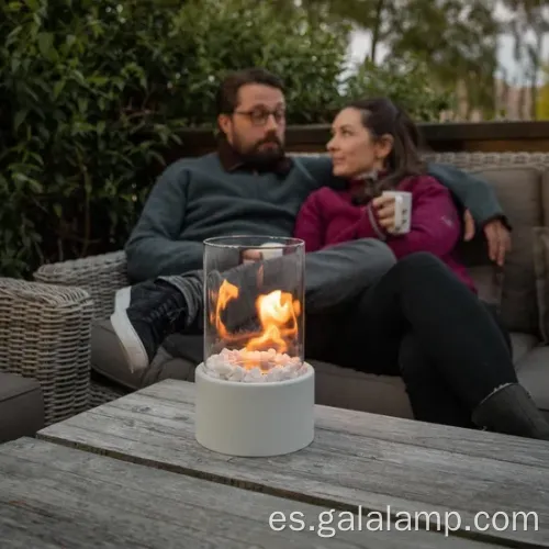 Mini chimenea de alcohol portátil para ambiente comedor al aire libre